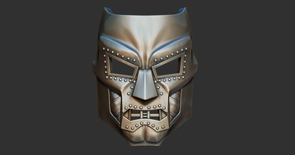 doom mask - helmet marvel cosplay 3d print model in coins badges 3dexport captain ironman dc comic costume accessories toy head armor 3d print model - Mito3D