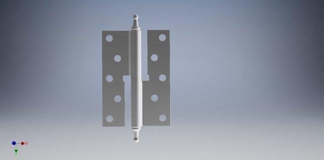 door hinge furniture hinges doors house hardware accessories 3d print model - Mito3D