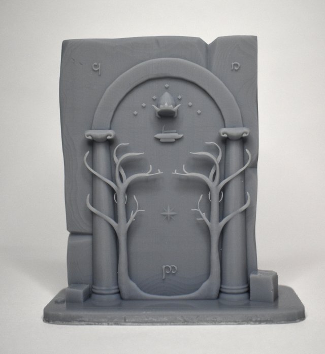 porta of moria 3d stampa modello in figurine 3dexport signore degli anelli hobbit figure nano 3D print model - Mito3D