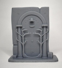 puerta of moria 3d impresión modelo in figuritas 3dexport señor anillo hobbit cifras enano 3d print model - Mito3D