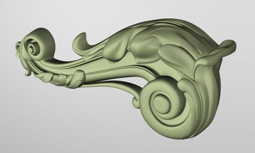 türklinge Tür Dekoration fretwork Maßwerk carving 3d print model - Mito3D