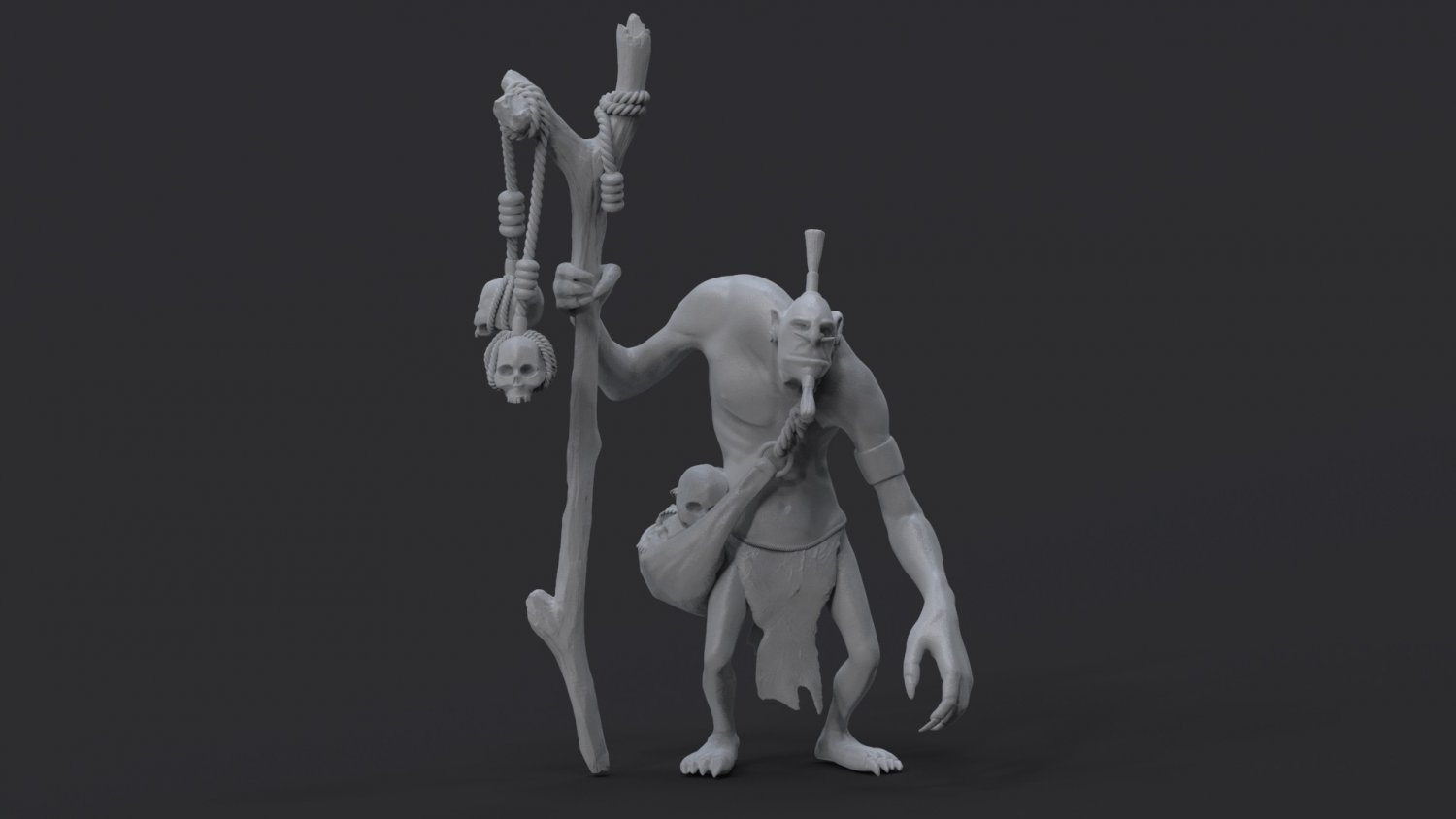 dota 2 fan art strega medico gratuito 3d stampa modello in mostri creature 3dexport dota2 stregone wd 3dprint stampabile miniature figurine 3D print model - Mito3D