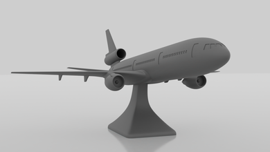 douglas dc-10 stand jet airliner wing flight sky engine jumbo transport commercial turbine airplane scale collection printable blender aircraft miniatures mcdonnell boeing-747 3d print model - Mito3D
