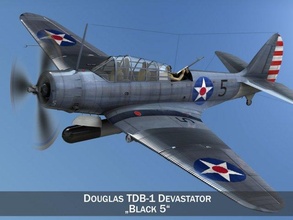Douglas tdb1 devastador tdb 1 torpedo bombardeo unido Armada combatiente perla puerto aeronave mitad camino Pacífico usn ww ii ww2 3d print model - Mito3D