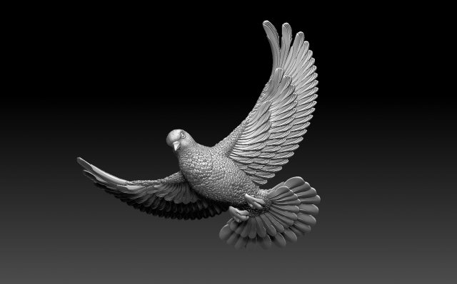 dove birds art sculptures beak sky flying sparrow tit bullfinch nightingale poly miniatures bird swallow pigeon 3D print model - Mito3D