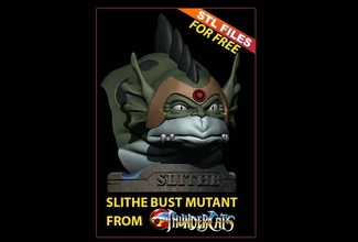 download to slithe-reptilio of thundercats stl free fanart term 3d print model in monsters & creatures 3dexport stlfiles slithe villains 3dprint 3dprinting 3dprintable 3dprintmodel sculpture bust 3d print model - Mito3D