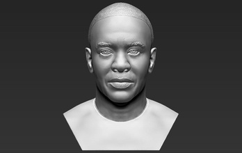 dr dre busto stampa 3d ready stl, obj formati tupac rap il rapper celebrità famosa cantante shakur jay-z kanye a ovest eminem snoop dogg Di 50 cent 3d print model - Mito3D