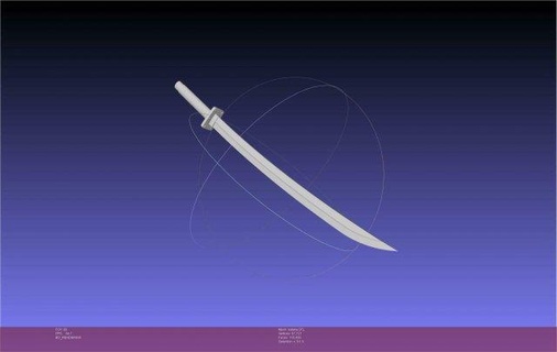 dr calcul Katana imprimable Assemblée réplique cosplay épée stone anime 3d print model - Mito3D