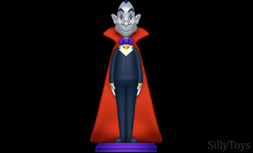 drac monstre purée Dracula Masculin vampire impression 3d print model - Mito3D