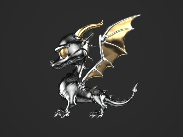 dragón 3D print model - Mito3D
