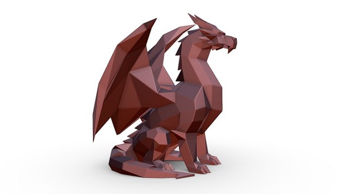 ejderha 3d yazdır model in canavarlar yaratıklar 3dexport canavar hidra draco fantezi kurgusal yaratık sanat hediye düşük poli 3dprint hayvan deko iç tasarım minyatürler heykel oyuncak 3d print model - Mito3D