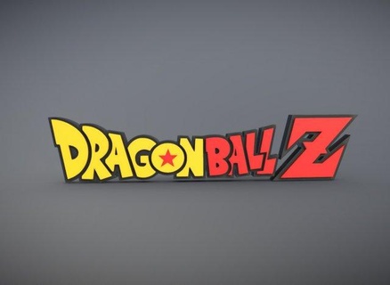 dragon Balle logo panneaux logos décoration dbz anime goku Végéta Dragon Ball art accessoires 3d print model - Mito3D