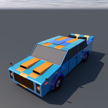 dragon voiture poly lowpoly voitures courses classiques classique concept 3d print model - Mito3D