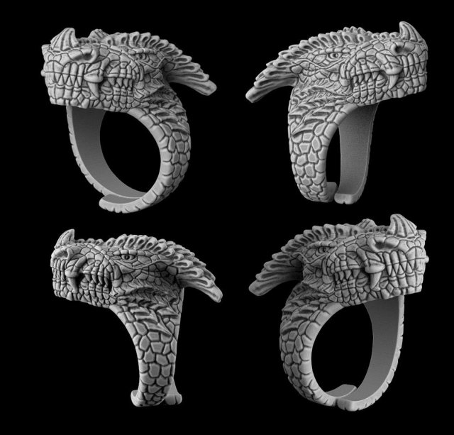 dragon head ring jewelry 