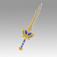 dragon quest echoes elusive age definitive edition hero sword xi cosplay weapon prop replica hobby diy 3d print model - Mito3D