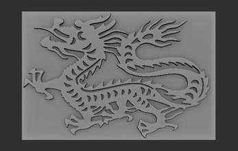 dragon soulagement reliefs modèle relief 3dtable 3dtableau 3dprint 3dprinting 3dprinted 3d print model - Mito3D