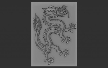 dragon soulagement 3d impression modèle in 3dexport reliefs relief 3dtable 3dtableau 3dprint 3dprinted 3dprinting 3d print model - Mito3D