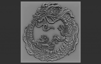 dragon relief 3d print model in 3dexport reliefs reliefmodel 3dprint 3dprinted 3dprinting 3dtable 3dtableau 3d print model - Mito3D