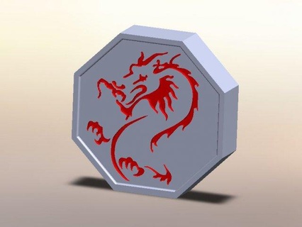 dragon talisman Jackie chan aventures 3d print model - Mito3D
