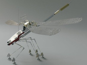 dragonflybot 3d model in commercial 3dexport dragonfly bot robot 3d print model - Mito3D