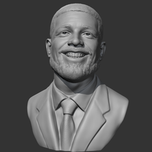 canard Humain tête portrait buste figure homme visage statue sculpture acteur 3d print model - Mito3D