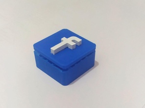 Schublade Griff Facebook Schubladen 3d print model - Mito3D