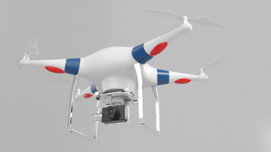 drone 3d model in copter 3dexport autodeskmaya aircraft blender-game-engine controllable fly helicoter low-poly vehicles 3dmodels 3d print model - Mito3D