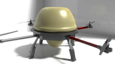 zangão comercial livre ar drones 3d print model - Mito3D