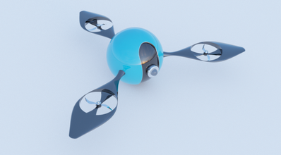 drone libre caméra 3d print model - Mito3D