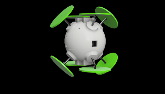 drone o3 giocattoli inclinare fusion360 autodesk fpv fpvracing design Prodotto industriale sferica elica 3d print model - Mito3D