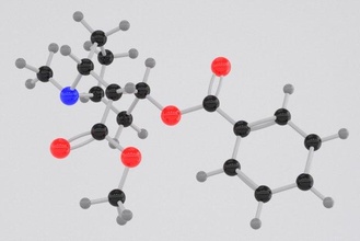 droga heroína molécula 3d modelo in medicamentos 3dexport moléculas átomos carbón química estimulantes cuidado salud científico 3d print model - Mito3D