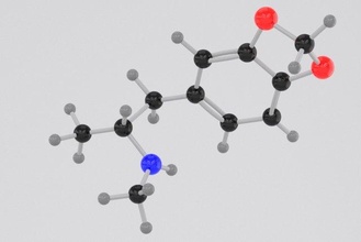 médicament mdma extase Molly molécule atome science médical hallucination carbone hydro nitro oxygène 3d print model - Mito3D