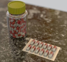 droghe 3d modello in medicinali 3dexport vescica pillola pillole medicinale trattamento cura farmacia pacchetto medico 3d print model - Mito3D