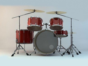 drum sets music 3d print model - Mito3D