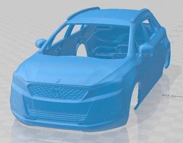 ds 6 2017 imprimível corpo carro automotivo fenda escalextrico Tamiya rc miniz passatempo micro 3d print model - Mito3D
