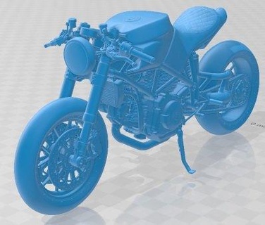 ducati 916 custom printable motorbike automotive hobby micro scale bike motorcycle moto 3d print model - Mito3D