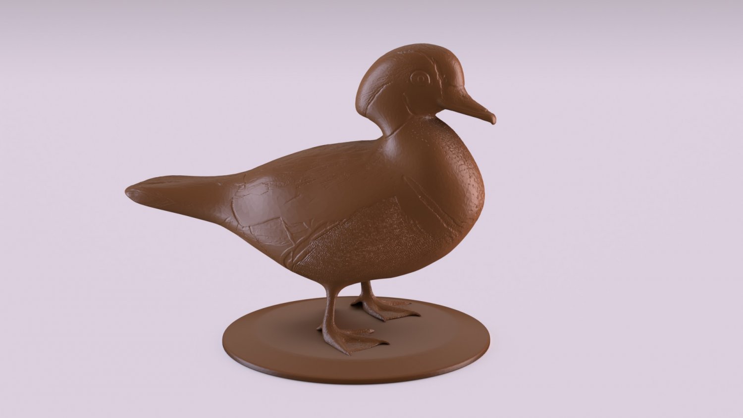 duck figurine 3d print model in figurines 3dexport animal bird fauna nature statue minature toy interior decoration 3D print model - Mito3D