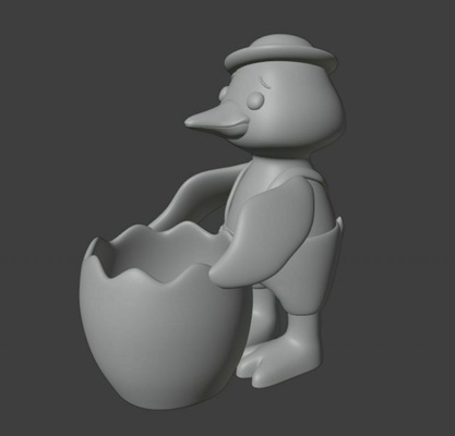 duck organizer easter decor 3d print model in 3dexport egg holiday figurine sculpture statuette holder 3d print model - Mito3D