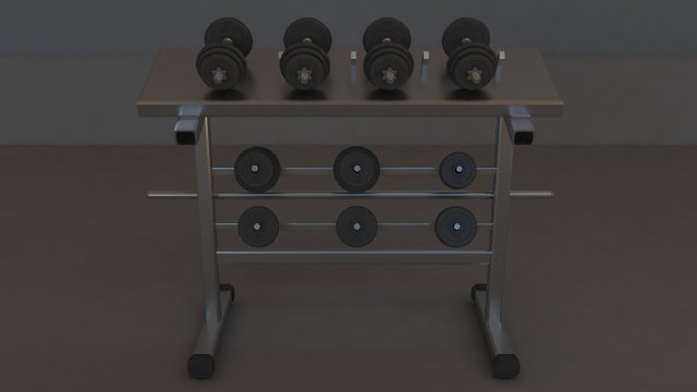 dumble stand weight barrel loft wooden oak box steel health lifting gym basement running 3D print model - Mito3D