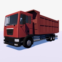dump truck 3d model in 3dexport cargo vehicle lorry transport special construct raise diesel open technician industrial machine car freight logistic container semi trailer 3d print model - Mito3D
