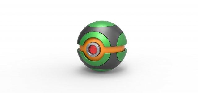 Dämmerung Ball Pokeball Pokémon Konzept Container Anime Spielzeug drucken druckbar Dämmerungsball 3d print model - Mito3D