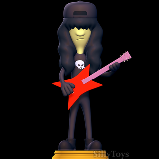 dwayne - home movies man guitar eletric rock cartoon 3d print model - Mito3D