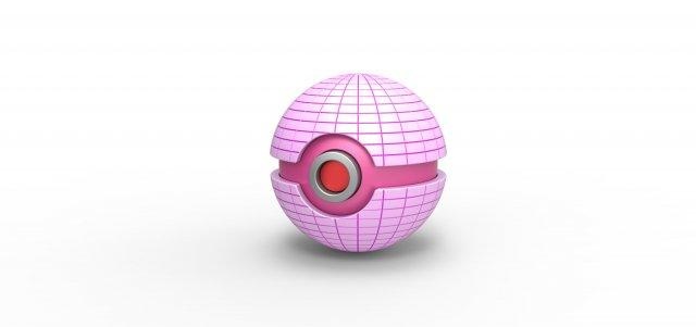 dinamax palla concetto contenitore giocattolo Stampa stampabile 3d print model - Mito3D