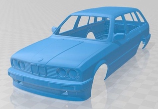 e30 turnê imprimível corpo carro fenda escalextrico Tamiya rc miniz passatempo micro 3d print model - Mito3D