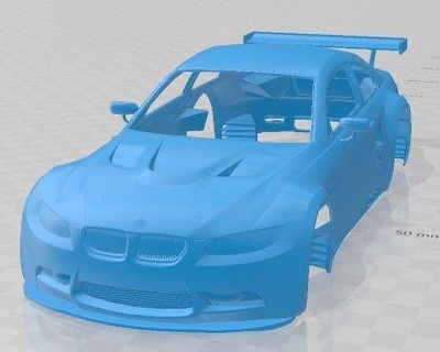 e92 gt2 printable body car 3d print model in automotive 3dexport slot scalextric tamiya rc miniz hobby micro 3d print model - Mito3D