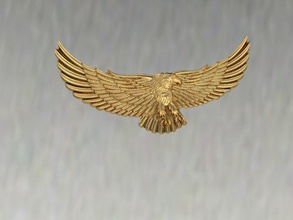 eagle de aves la mosca hunt invertebrados las miniaturas naturaleza el collar colgante cielo ala 3d print model - Mito3D
