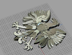 eagle jewellery jewelry pendant printable rings silver 3d print model - Mito3D