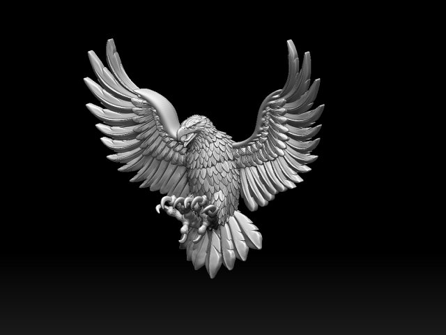 eagle sculpture falcon bird hawk print statue usa art 3D print model - Mito3D