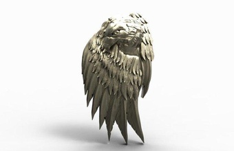 Aigle pendentif 7 bijoux bijou oiseau art 3d print model - Mito3D