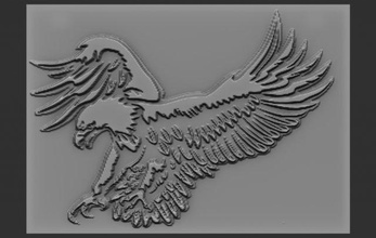 eagle relief reliefs reliefmodel bird 3dtable 3dtableau 3dprint 3dprinting 3dprinted 3d print model - Mito3D
